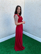 Vestido Sabela cereza image 3