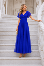 Vestido largo Érika tul Azulòn