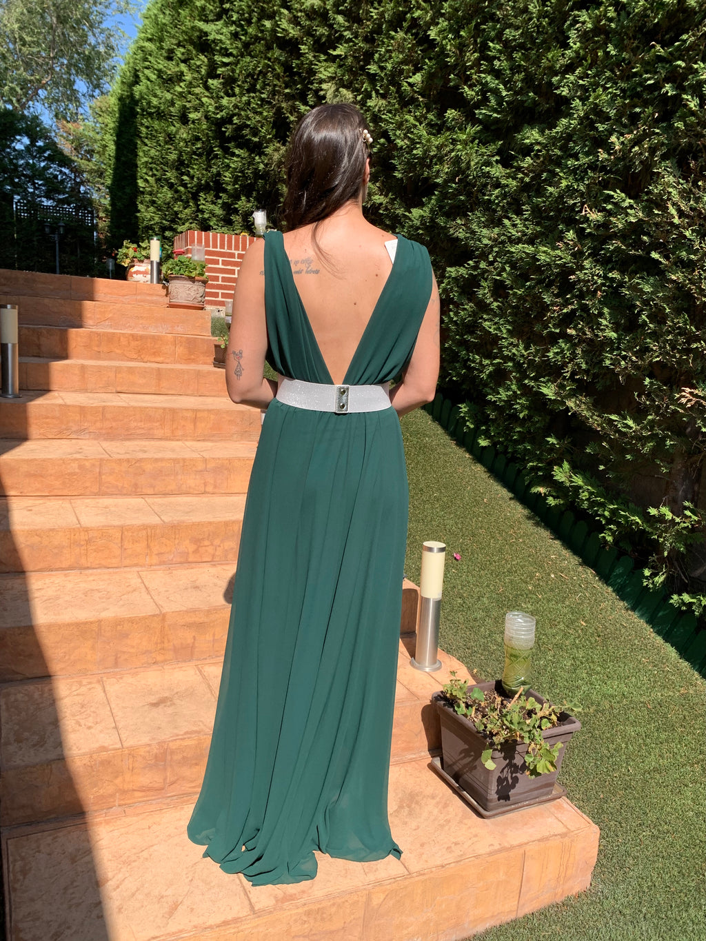 Vestido Rose verde Botella image 2