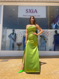 Vestido largo Dafne pistacho image 0