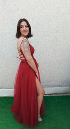 Vestido Miss Bliss  burdeos image 10