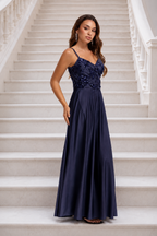 Vestido largo Belha Marino