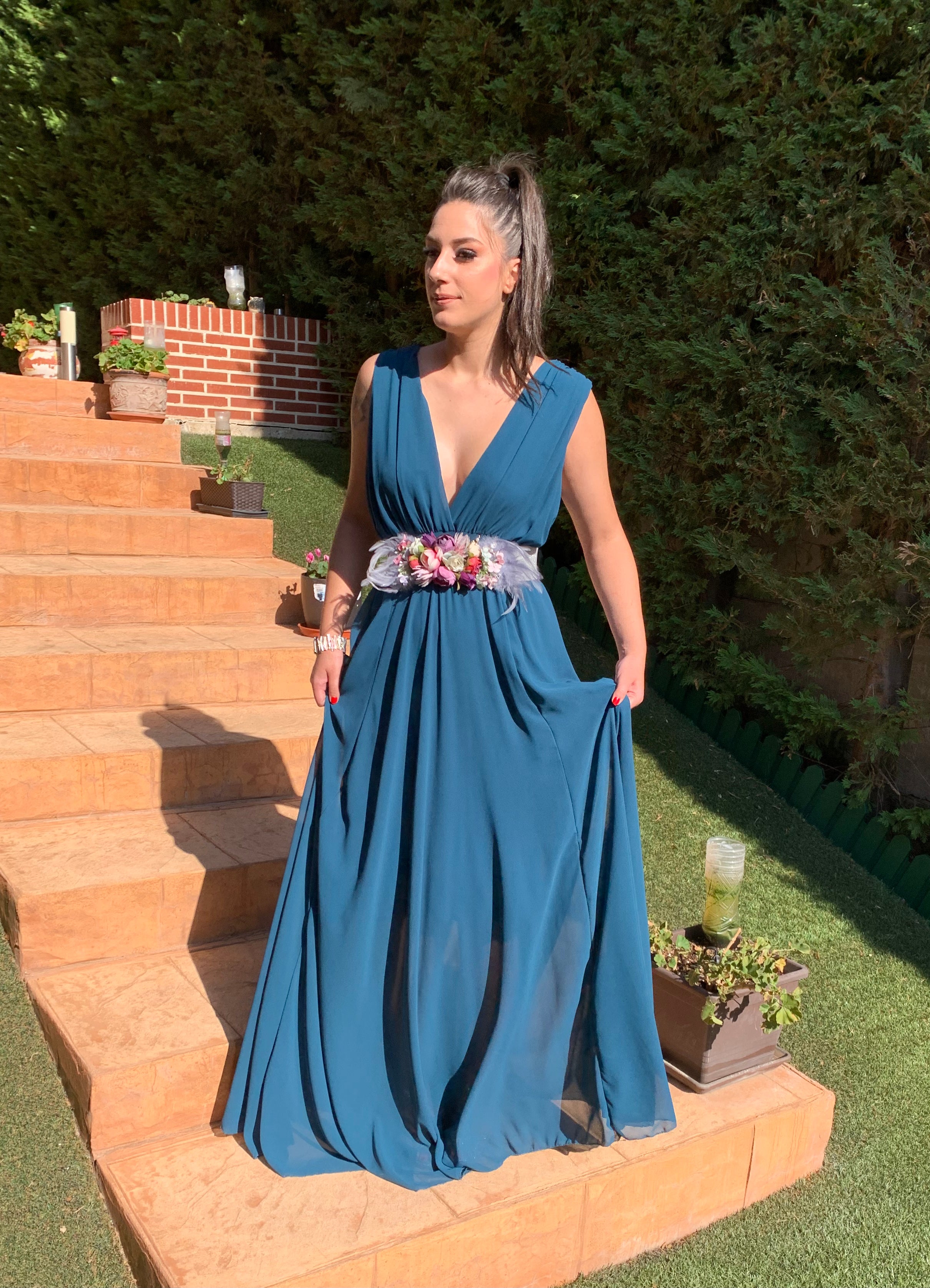 Vestido Rose petróleo  image 0