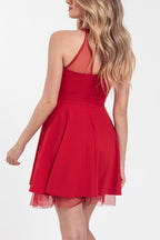 Vestido corto Carol Rojo