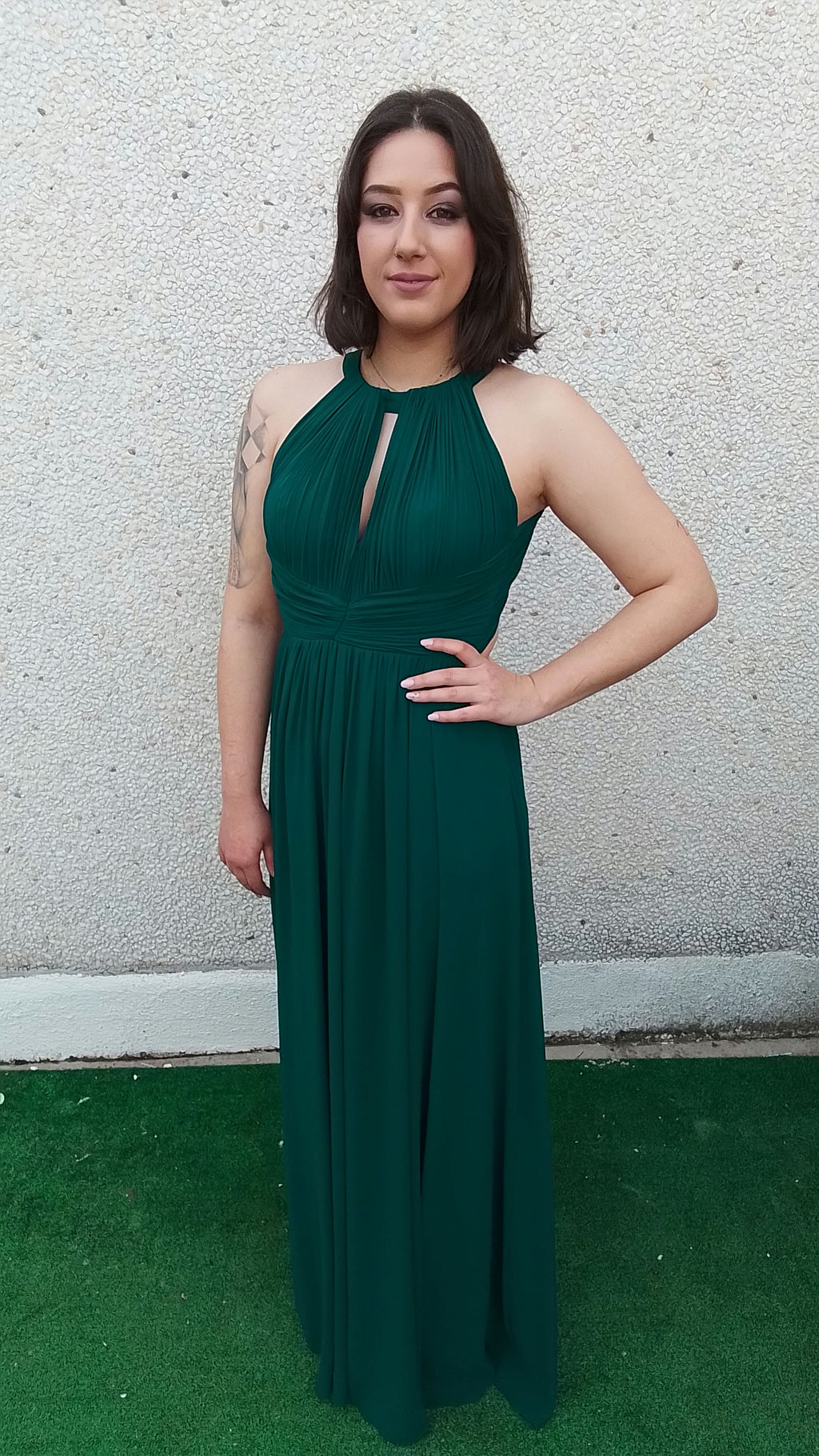 Vestido largo Fabiola cereza  image 4