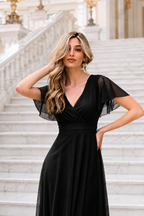 Vestido largo Érika tul negro
