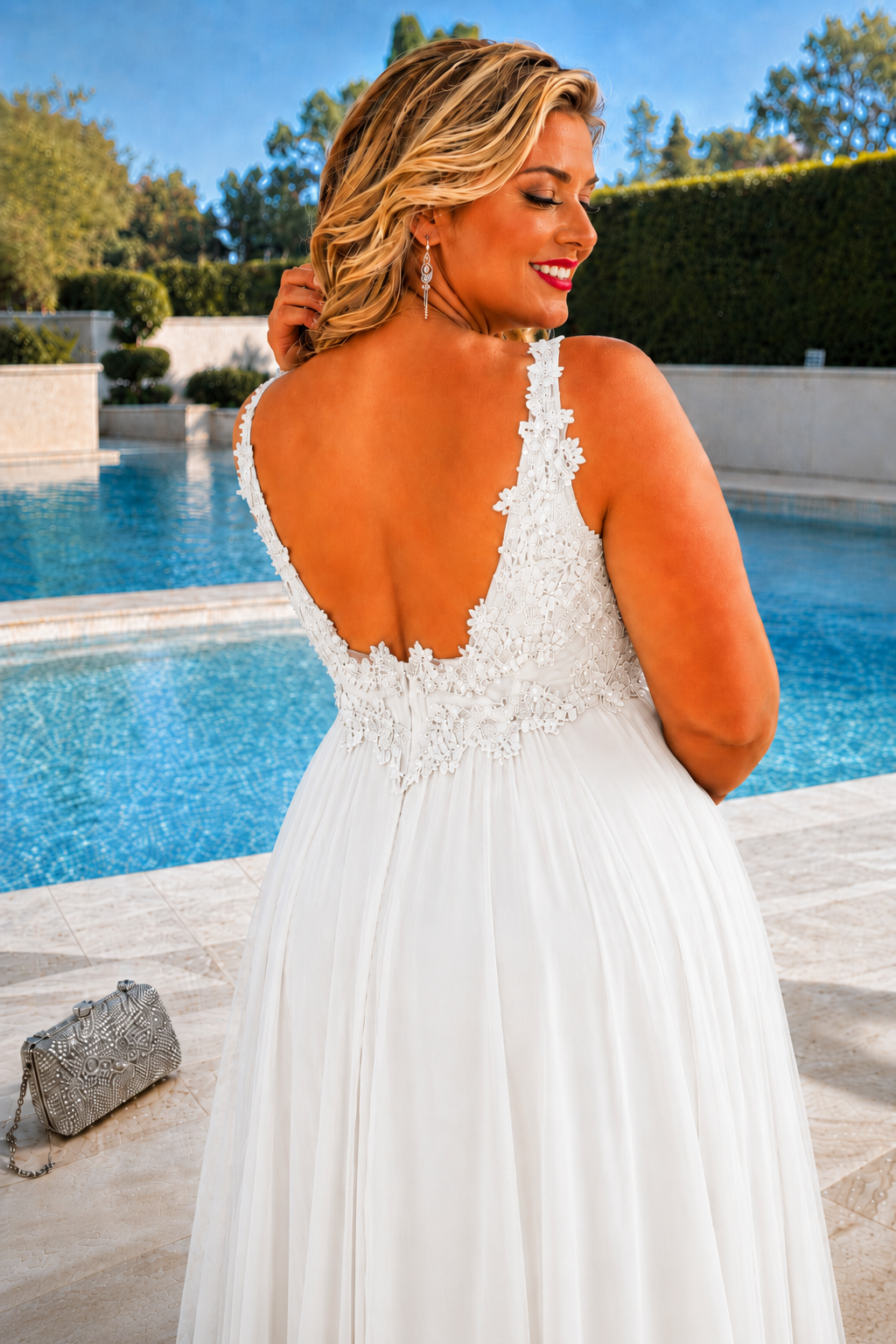 Vestido largo TG Eda Blanco
