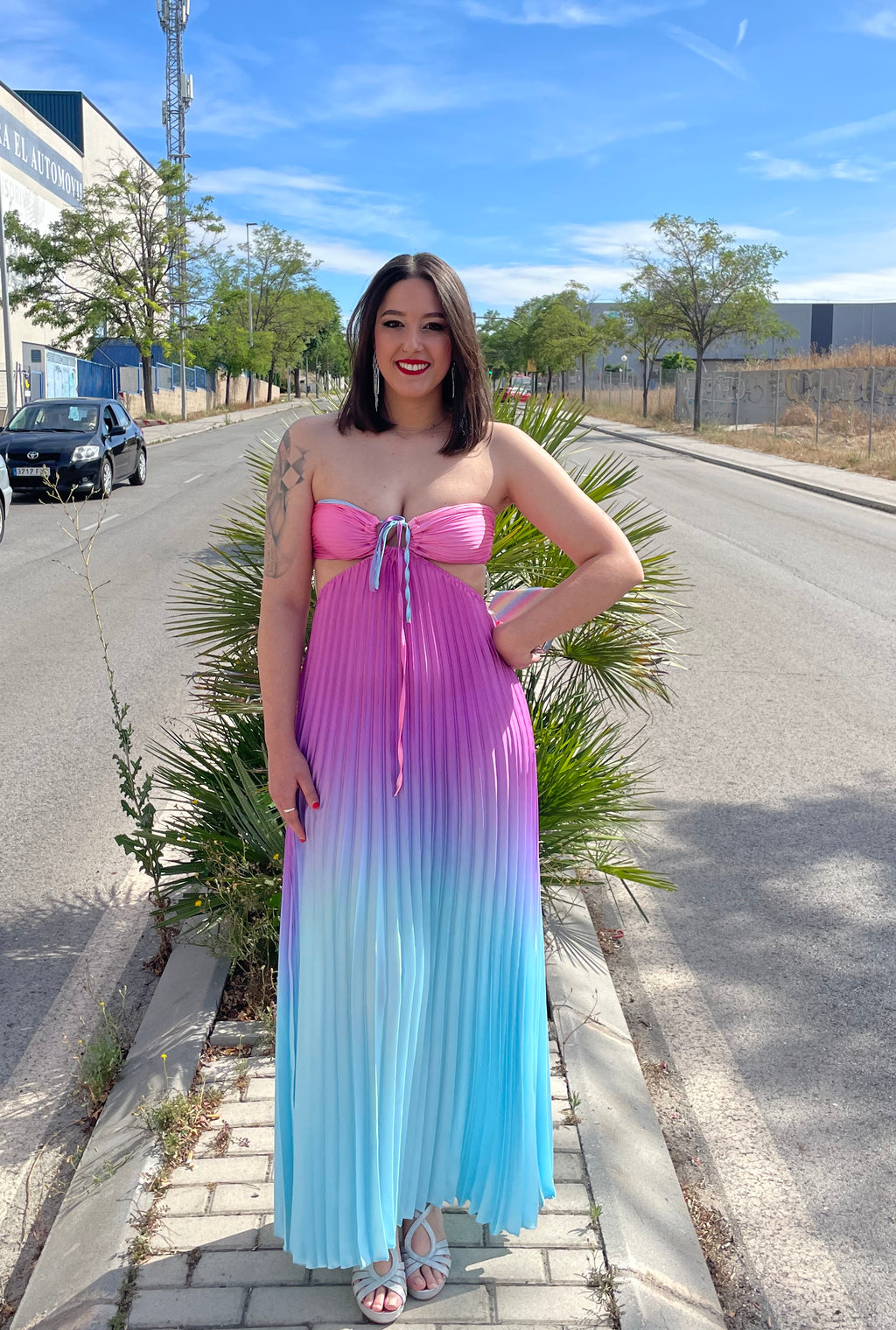  Vestido largo Yismara Rosa image 13