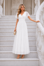 Vestido largo Érika tul Blanco