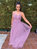 Vestido largo Miss Bliss Malva