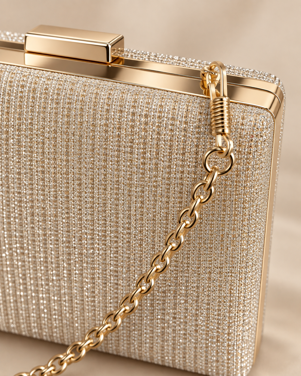 Bolso clutch Champange 89815