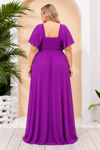 Vestido largo Roxana curvy buganvilla