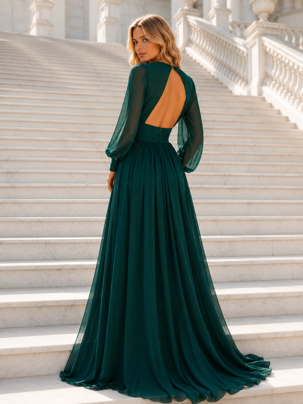 Vestido largo Kiah Botella