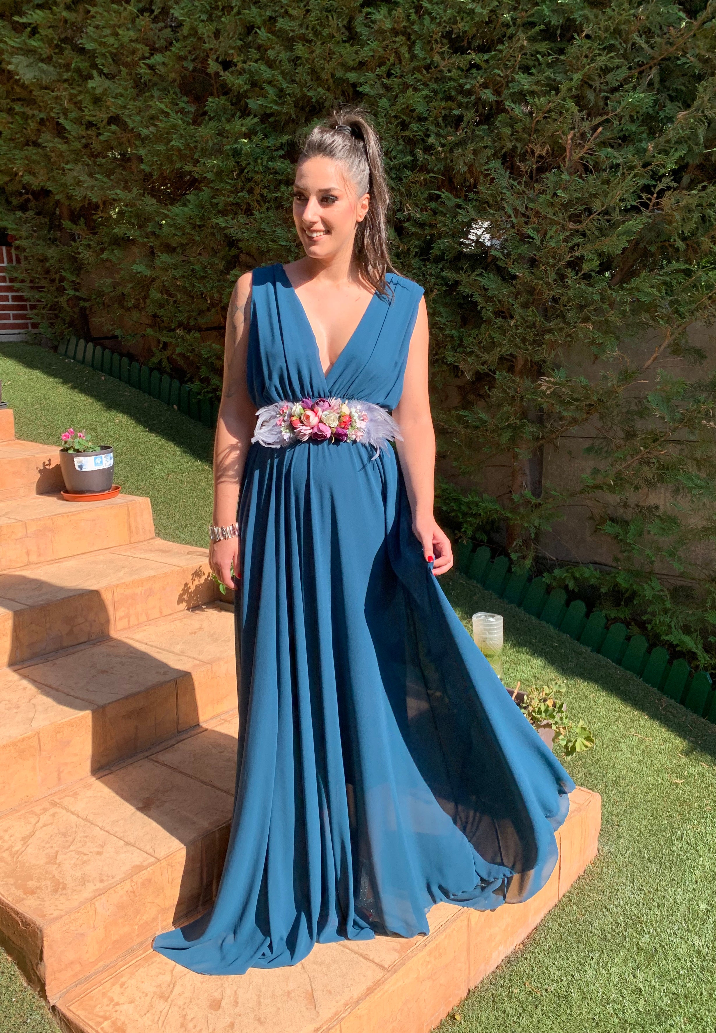 Vestido Rose petróleo  image 6