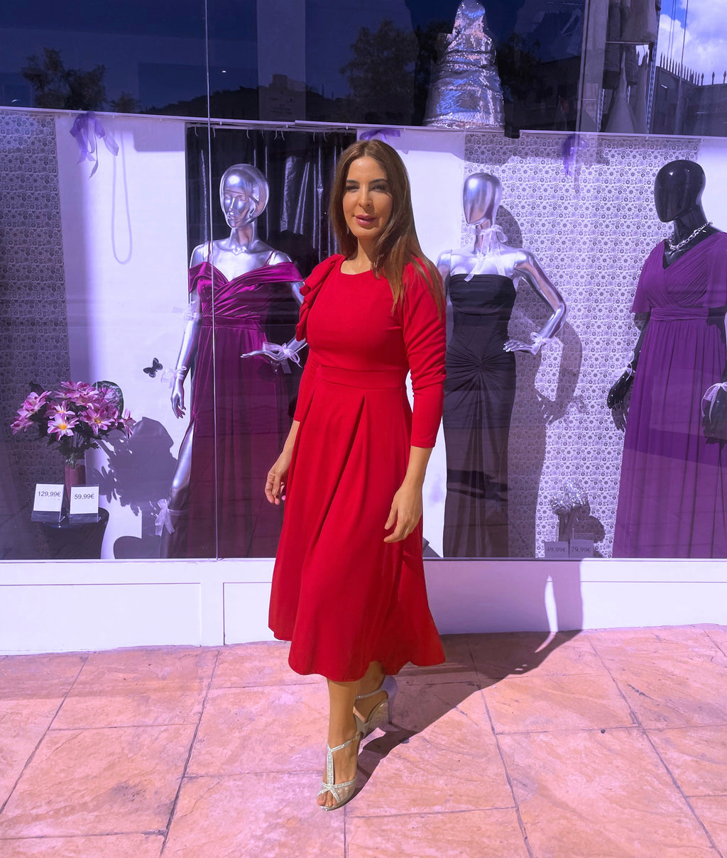 Vestido Nicola cereza image 11