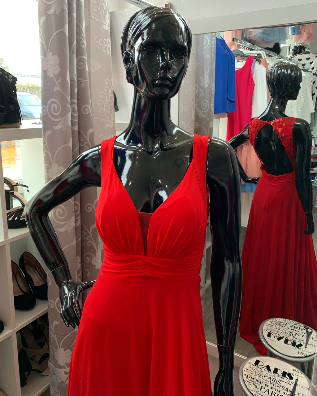 Vestido Fayna rojo image 3