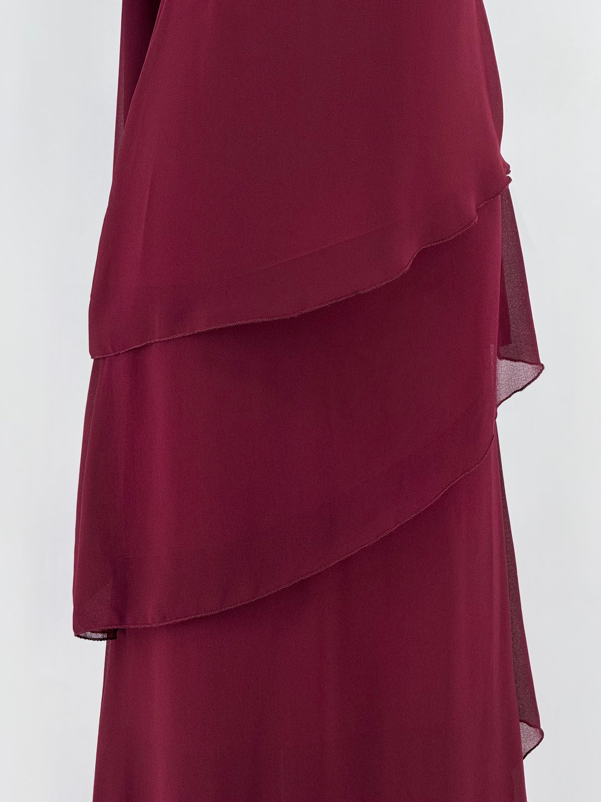 Vestido largo Vera burdeos
