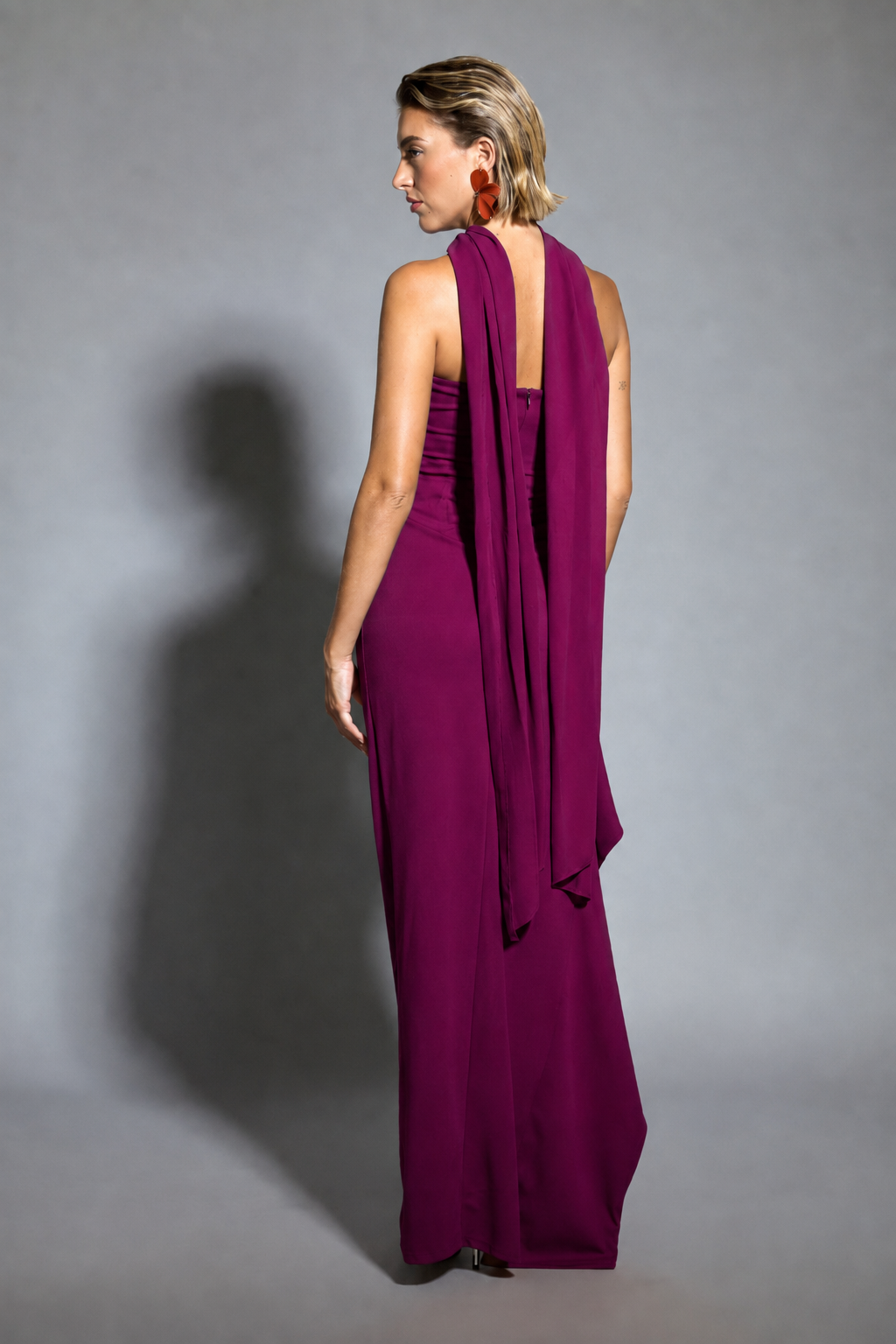 Vestido largo Sidney Cereza
