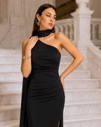 Vestido largo Amaia negro