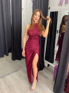 Vestido Gisela Burdeos