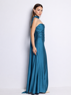 Vestido largo Beberly Petróleo