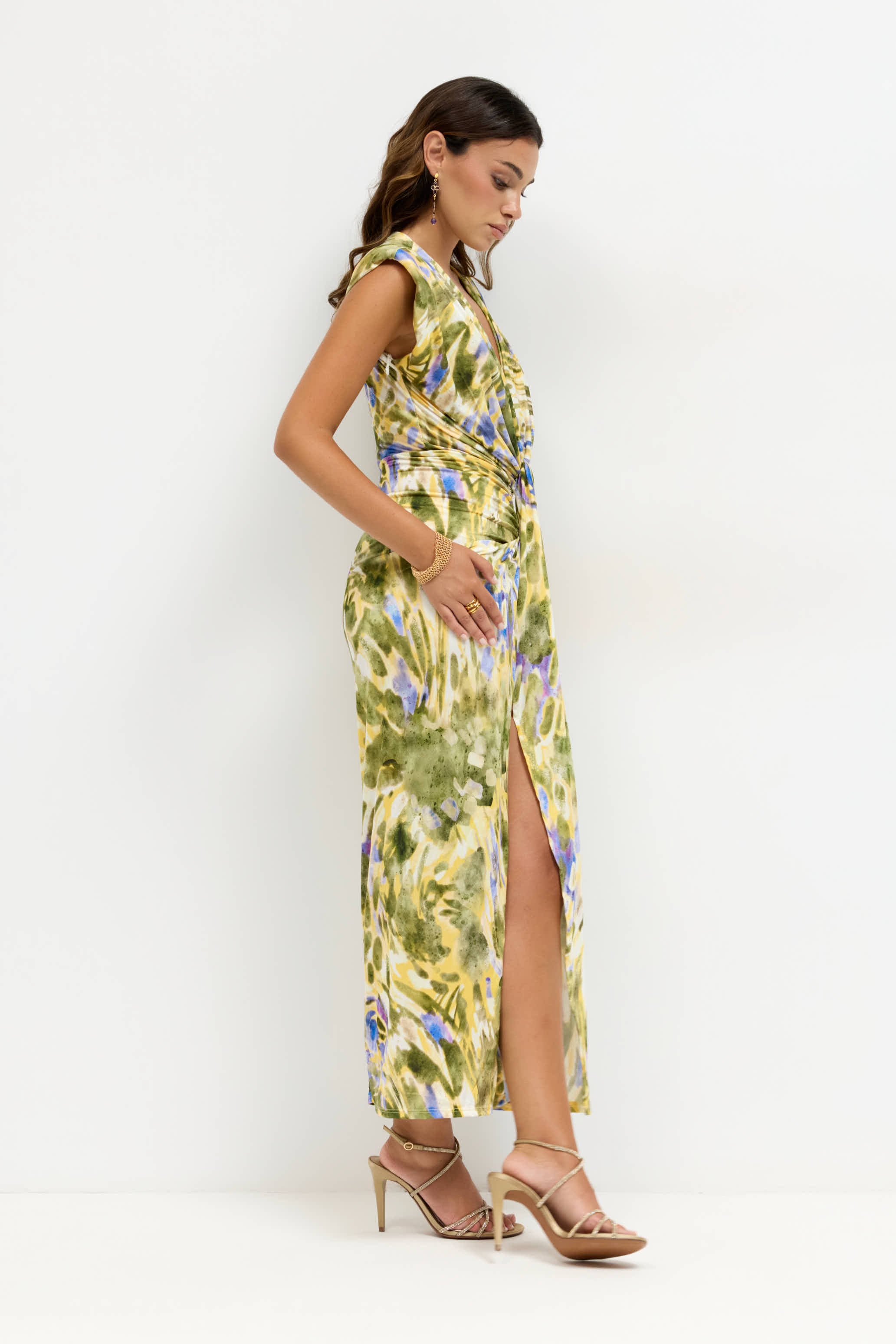 Alexandra largo midi Print