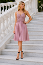 Vestido corto Ivanna Rosa