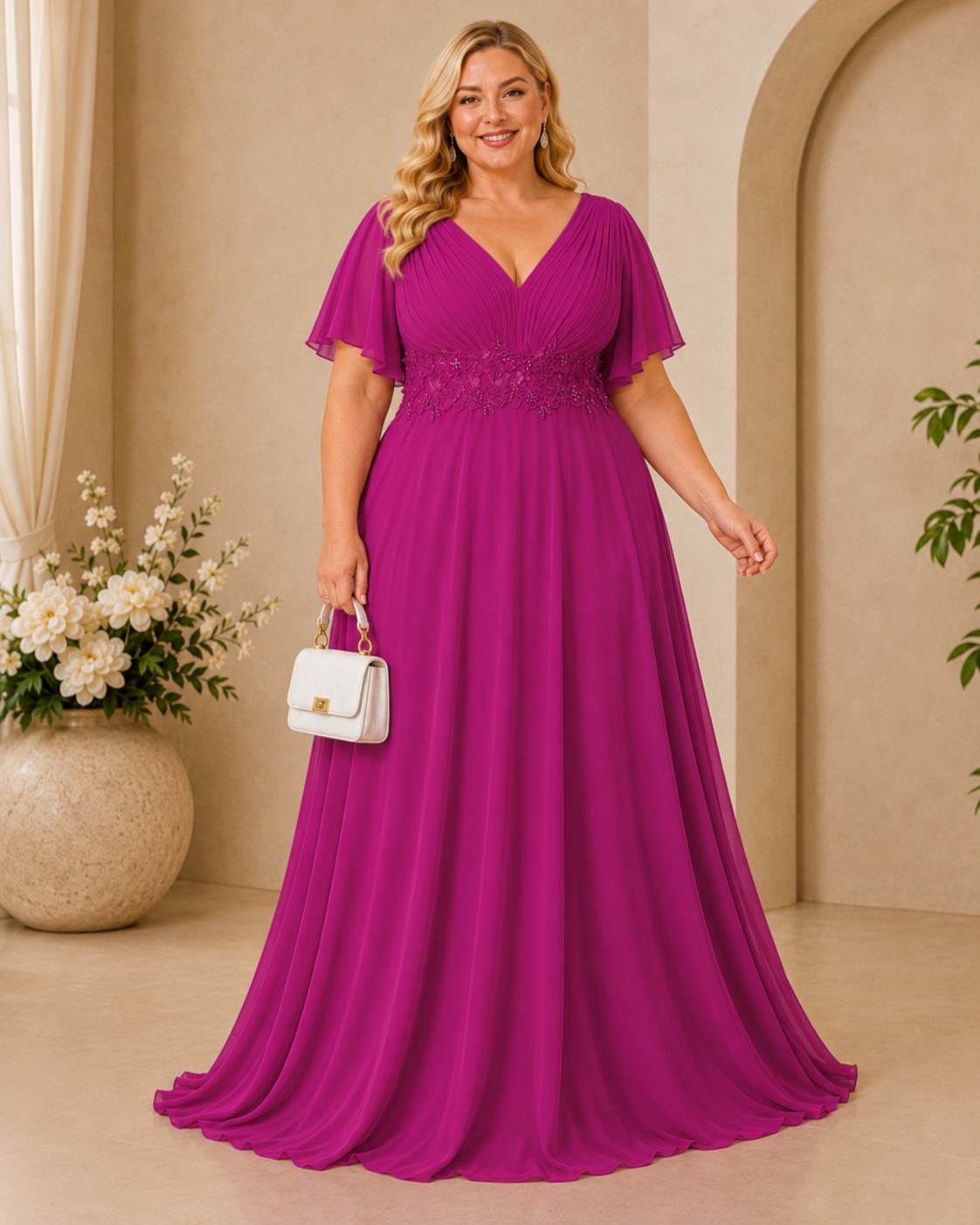 Vestido  largo Jimena TG Buganvilla