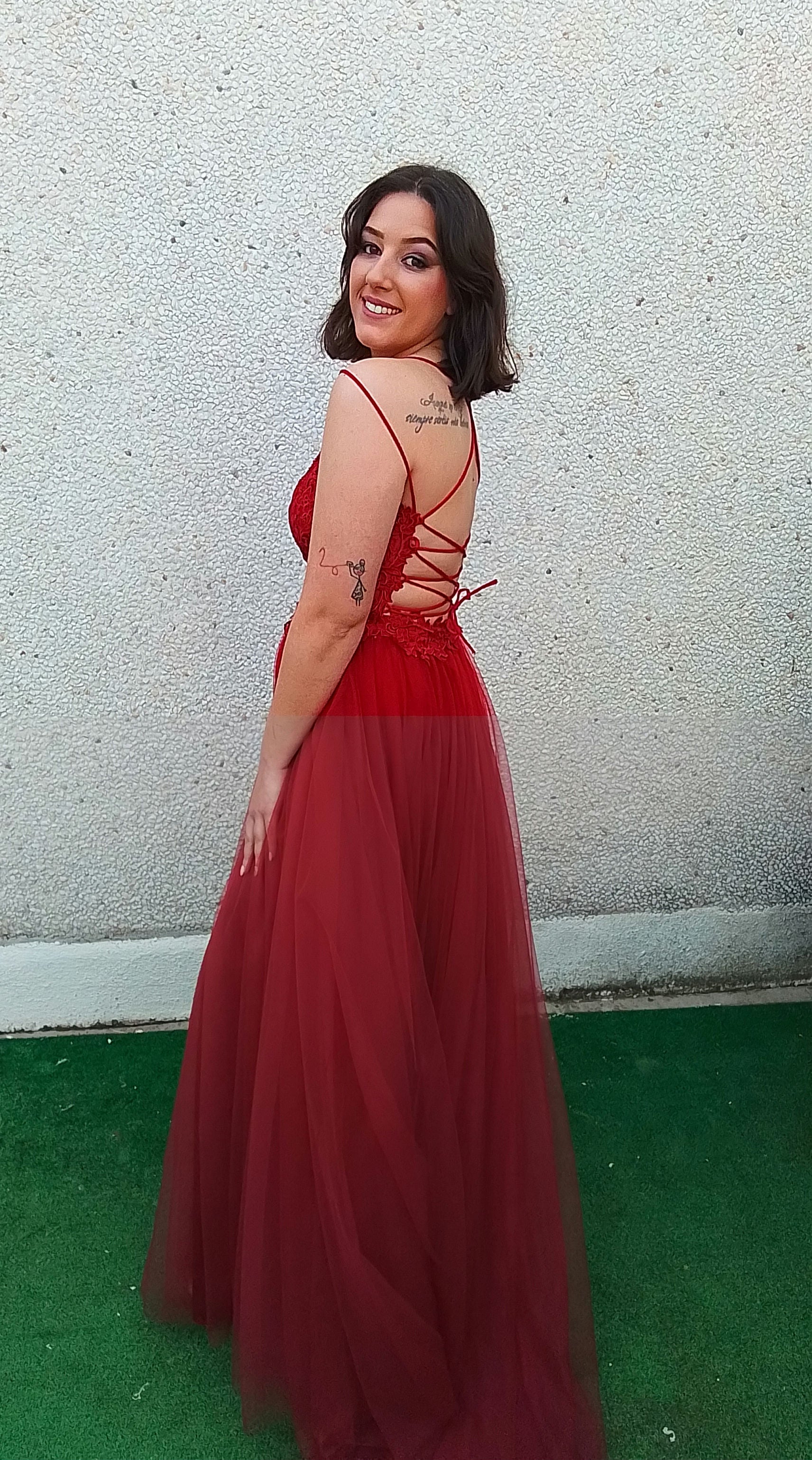 Vestido Miss Bliss  burdeos image 8