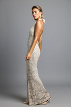 Vestido largo Gara image 4