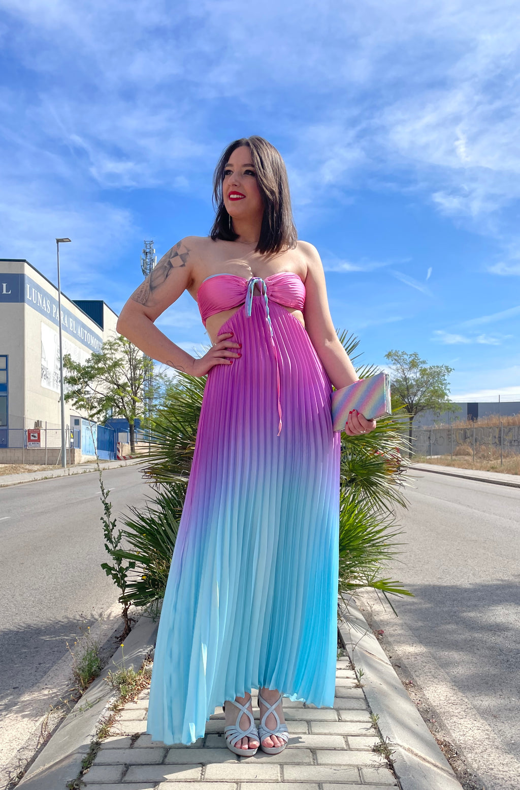  Vestido largo Yismara Rosa image 8