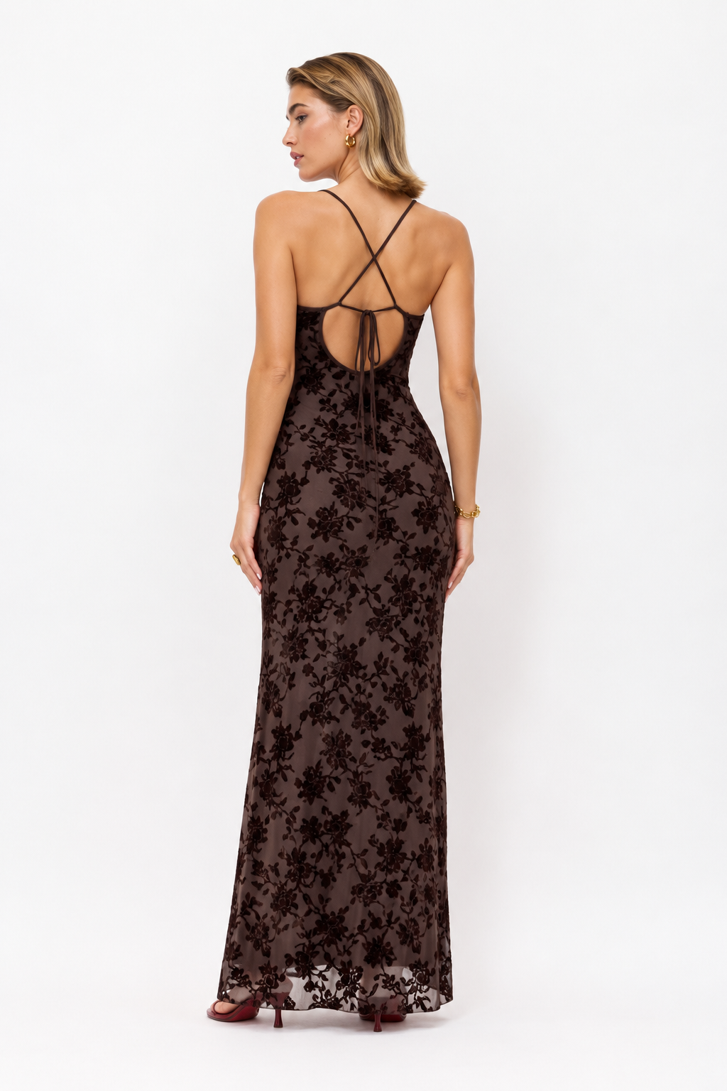 Vestido largo Brooklyn Chocolate