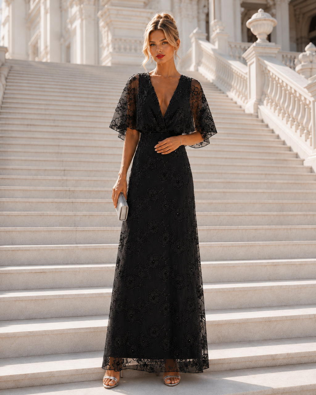 Vestido largo Duna Negro