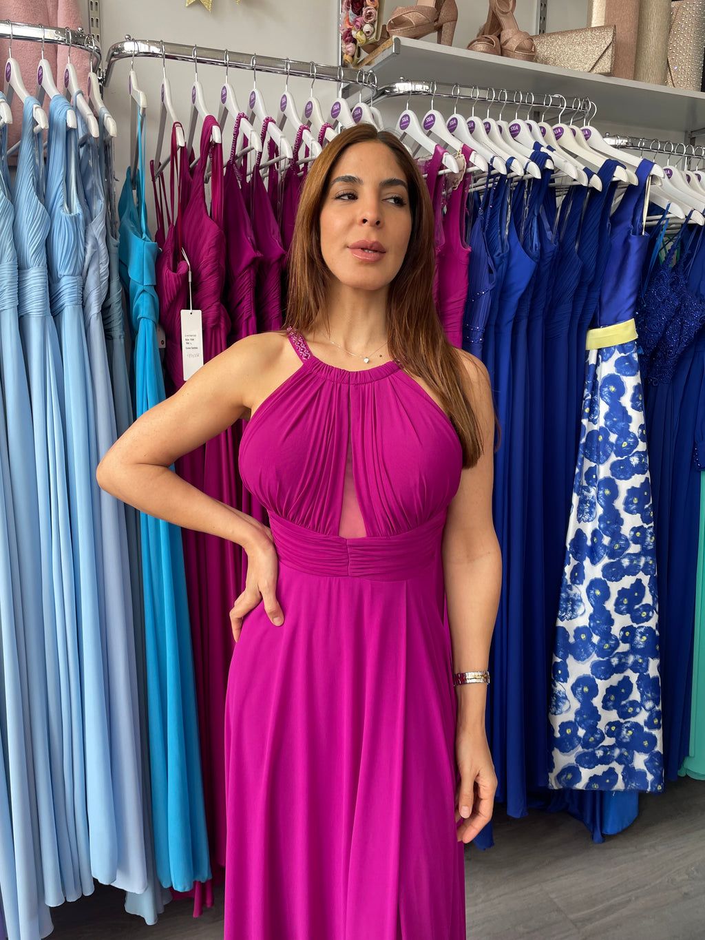 Vestido largo suhaila buganvilla