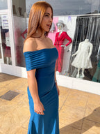 Vestido largo Alaia petróleo  image 11