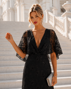 Vestido largo Duna Negro