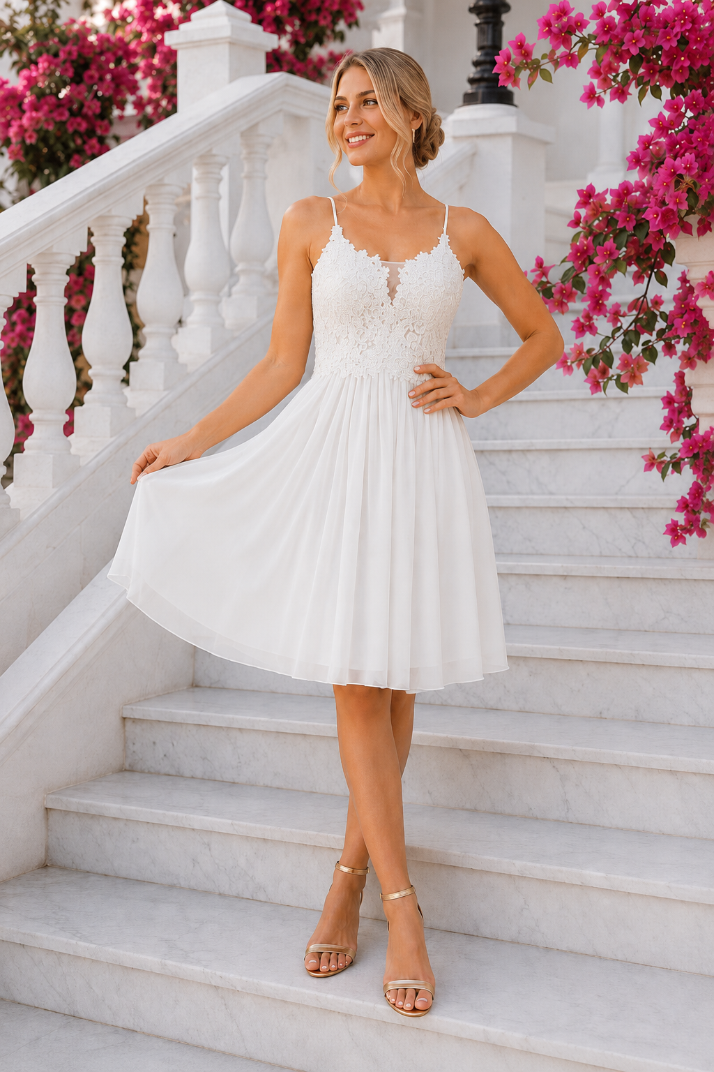 Vestido corto Ivanna Blanco