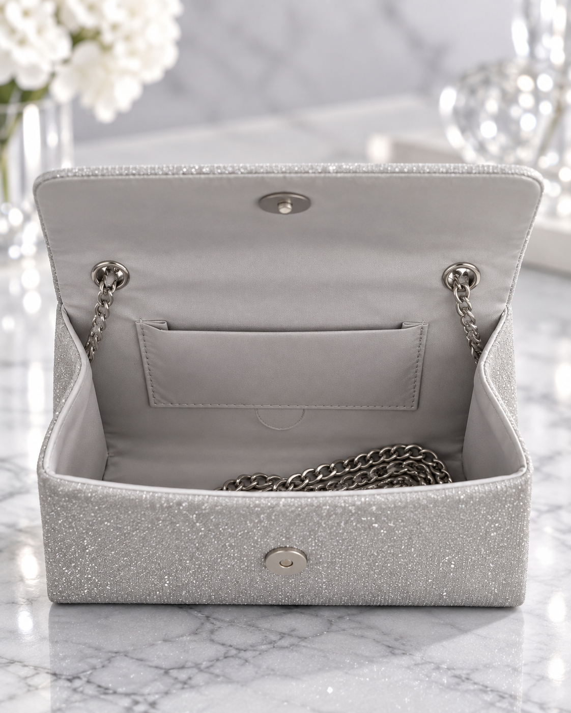 Bolso plata Coquette one