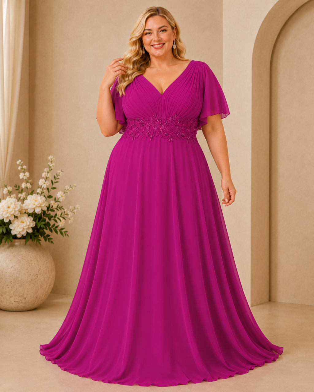 Vestido  largo Jimena TG Buganvilla