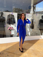 Vestido Alexandra manga azulón  image 5