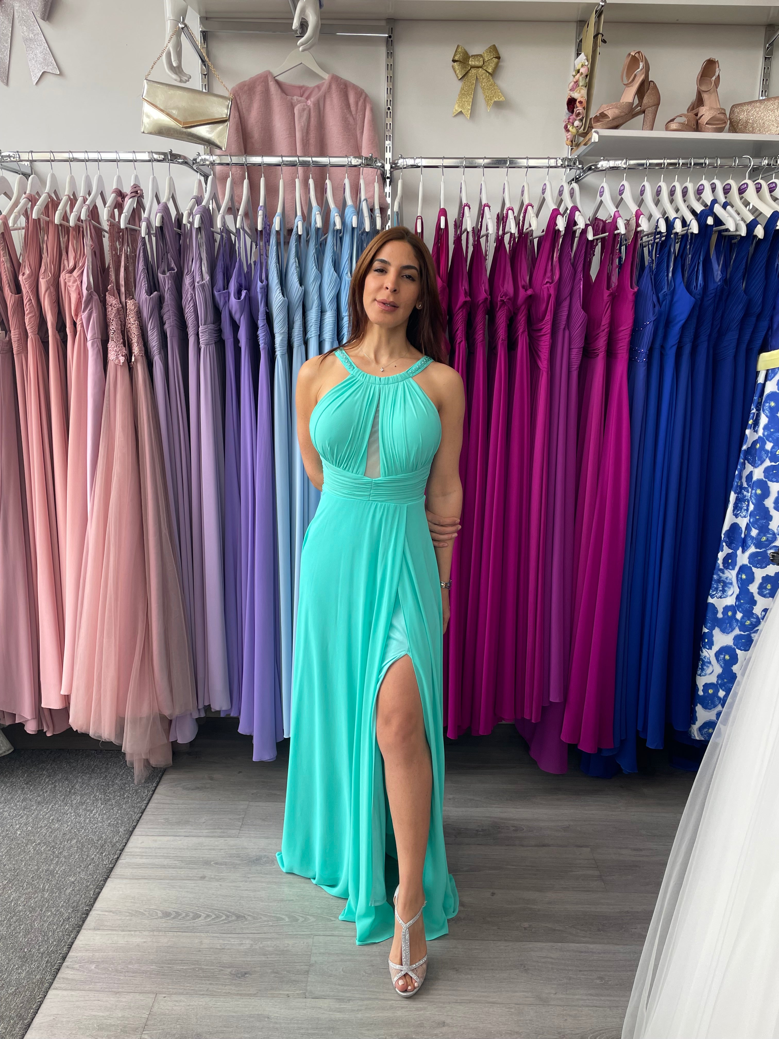 Vestido largo Suhaila petróleo