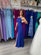 Vestido largo Suhaila azulón