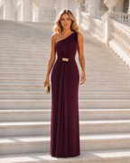 Vestido largo Celine Burdeos