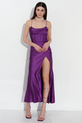Vestido largo Adrianna Morado