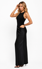Vestido largo Aroa negro