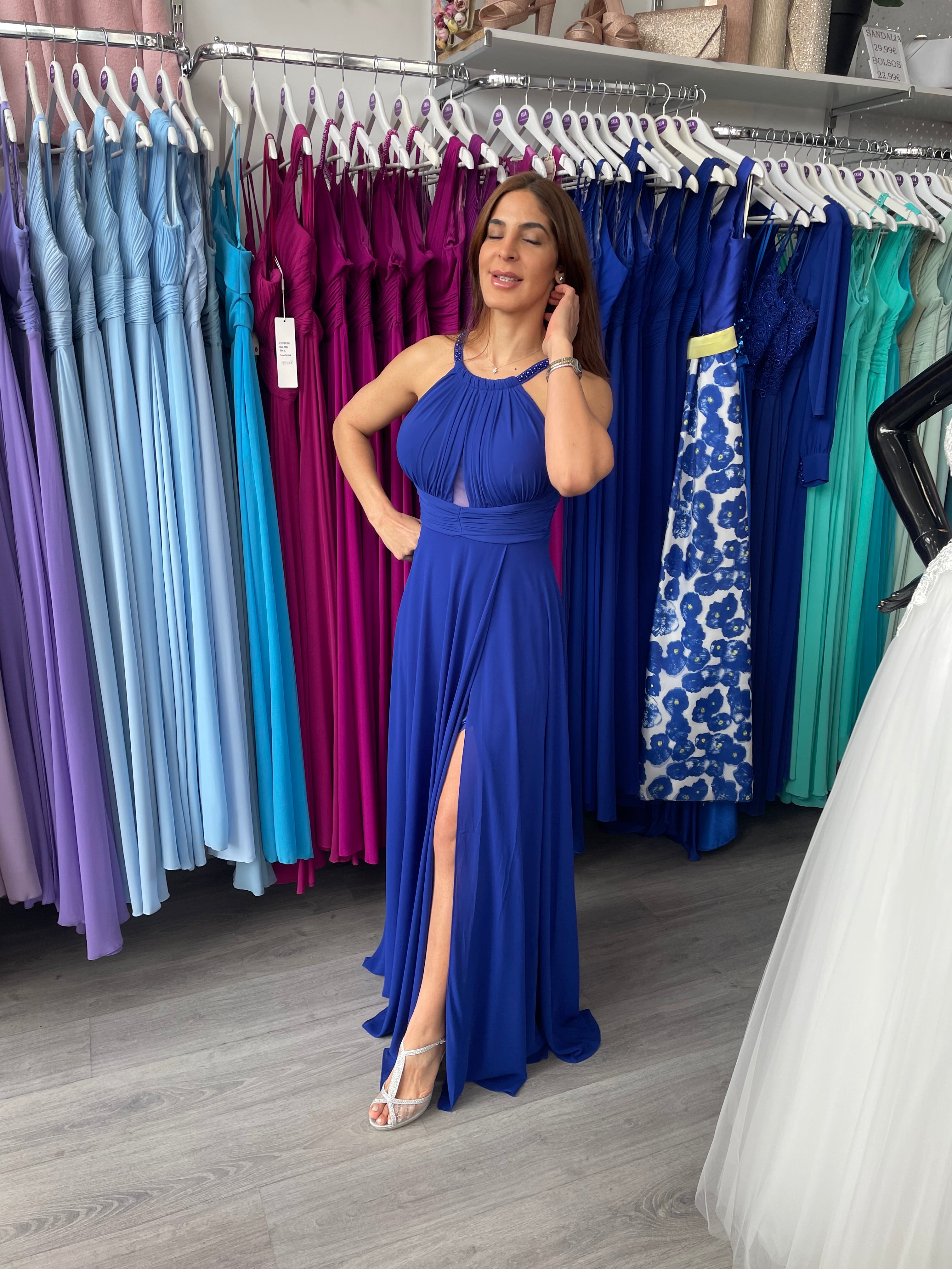 Vestido largo Suhaila petróleo