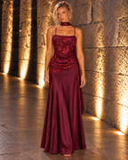 Vestido largo Kaila Burdeos