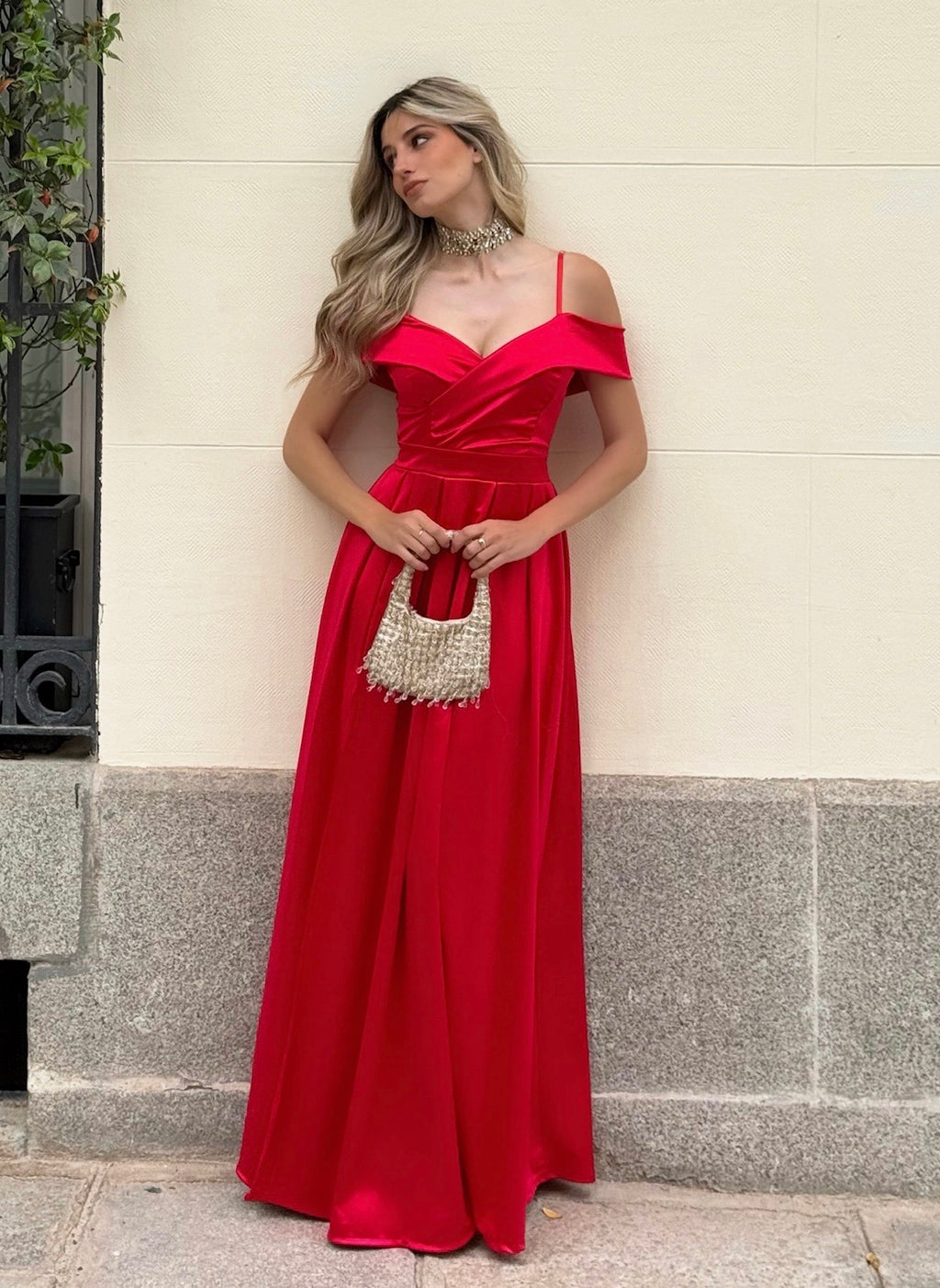 Vestido largo Ico Rojo