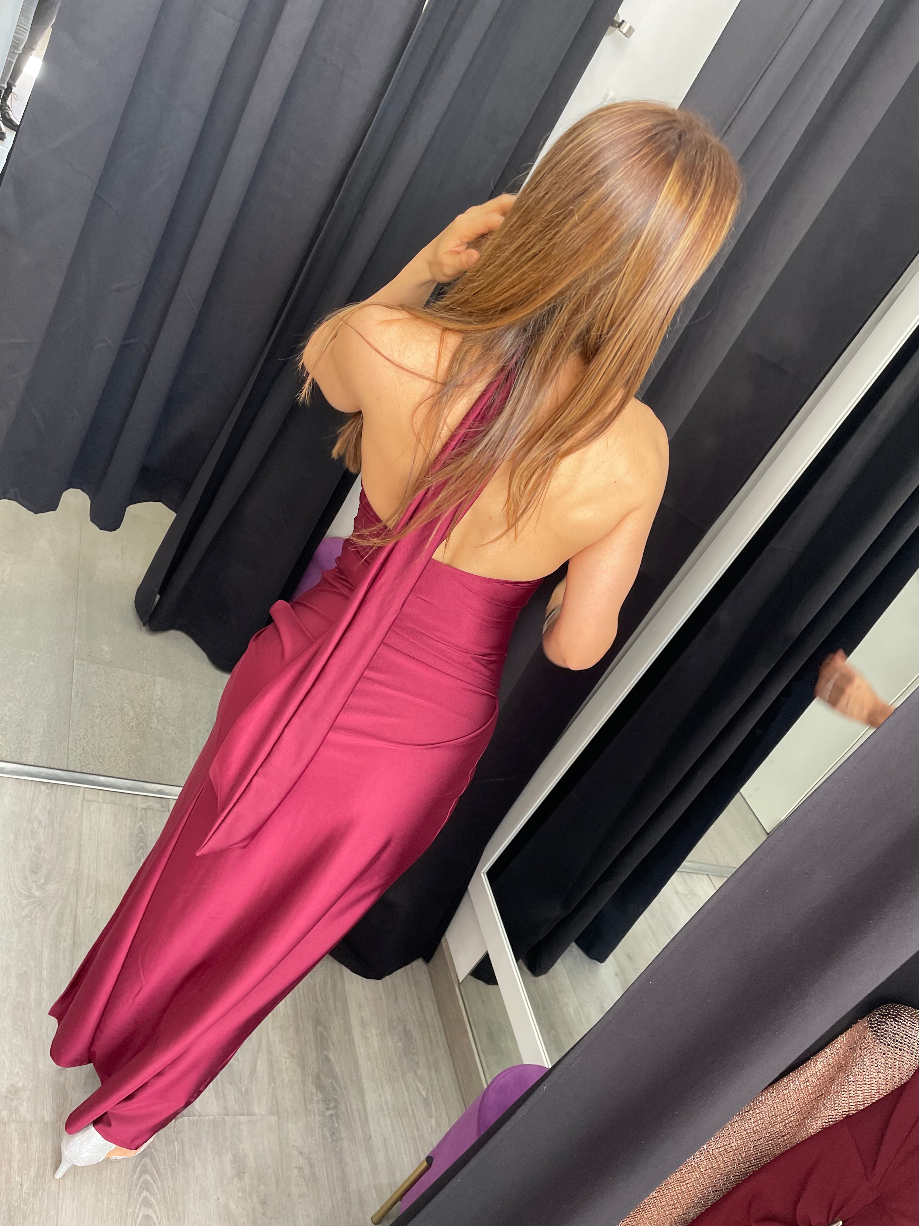 Vestido Gisela Burdeos