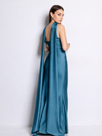 Vestido largo Beberly Petróleo